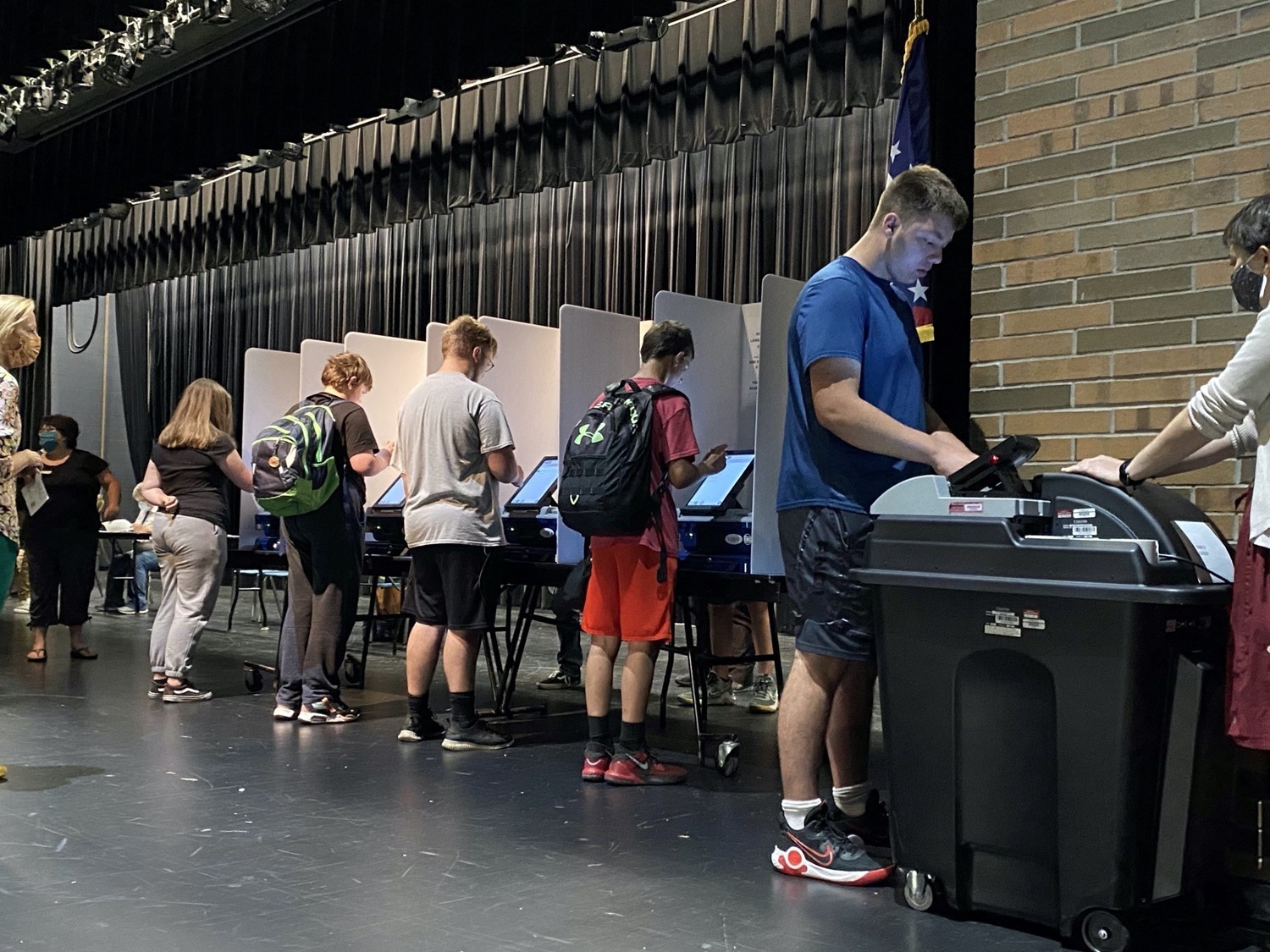 BOE Voting Booths for Homecoming Voting 2021