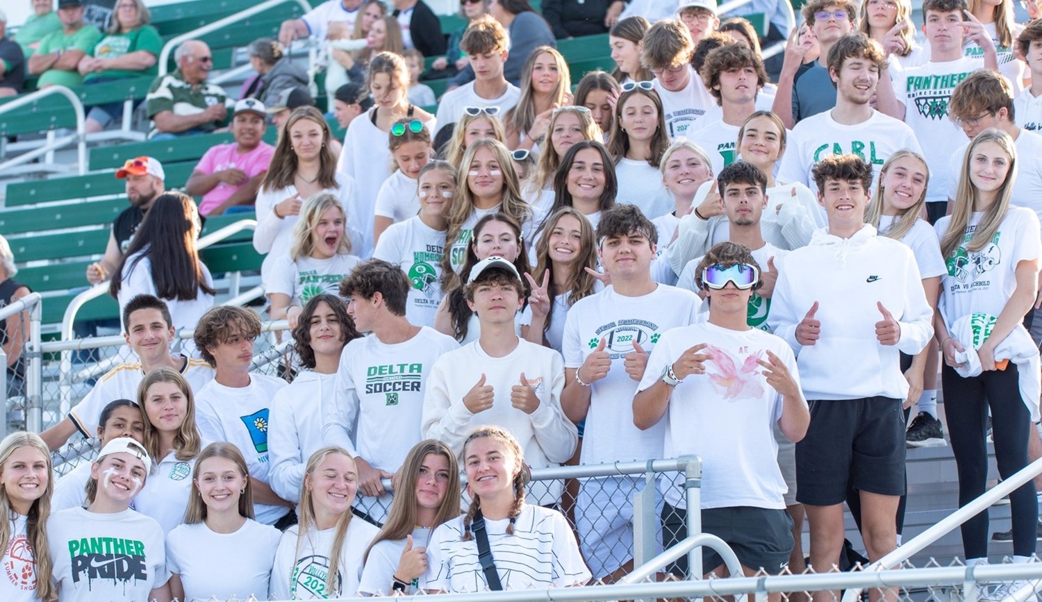 Student Section at Football Game